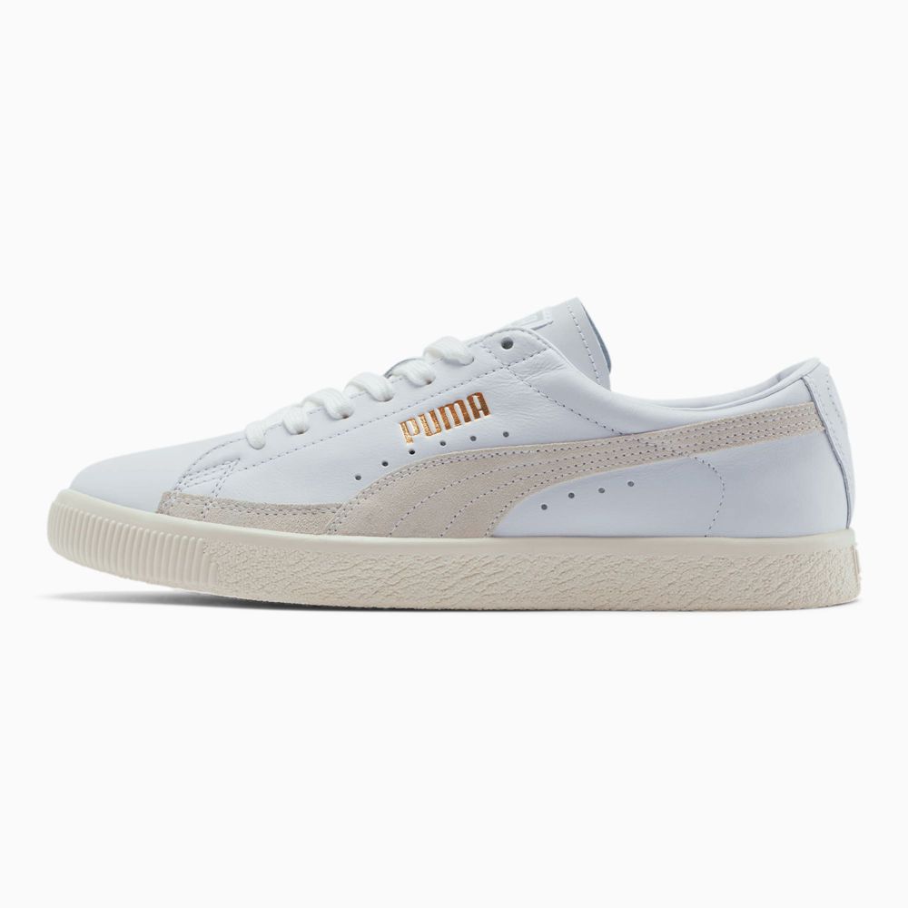 Puma Basket 90680 Lux Férfi Sportcipő - Fehér ( Hungary - LJUEX2367 )